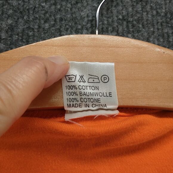 Super T's Men's St. Thomas U.S. Virgin Islands Henley Shirt Orange XL Pockets - Picture 13 of 16